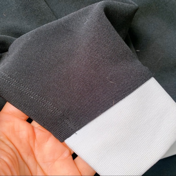 🔲 TALLY WEIJL WHITE BLACK ASYMMETRICAL HIGH WAIST FITTED MINI SKIRT! - Picture 5 of 9